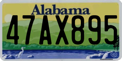 AL license plate 47AX895