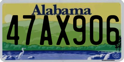 AL license plate 47AX906