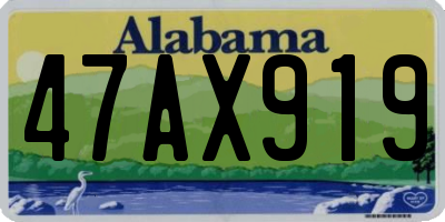 AL license plate 47AX919