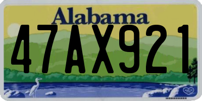 AL license plate 47AX921