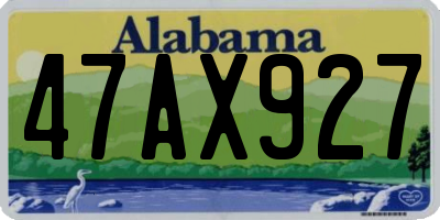 AL license plate 47AX927