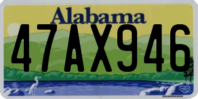 AL license plate 47AX946