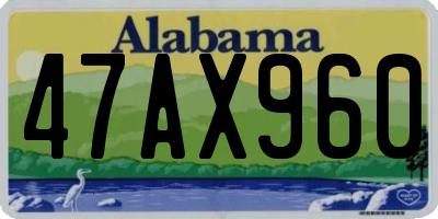 AL license plate 47AX960