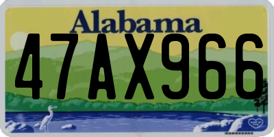 AL license plate 47AX966