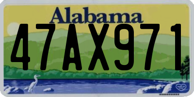 AL license plate 47AX971