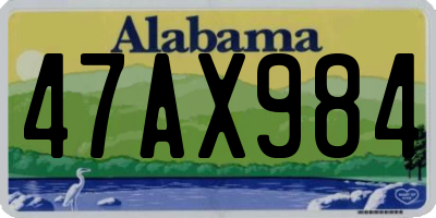 AL license plate 47AX984