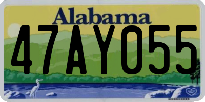 AL license plate 47AY055