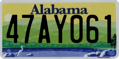 AL license plate 47AY061
