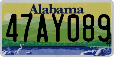 AL license plate 47AY089