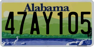 AL license plate 47AY105