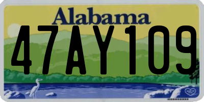 AL license plate 47AY109