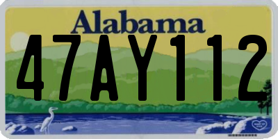 AL license plate 47AY112