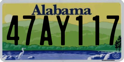 AL license plate 47AY117