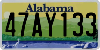 AL license plate 47AY133