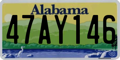 AL license plate 47AY146