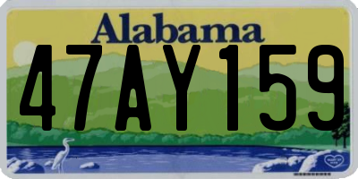 AL license plate 47AY159