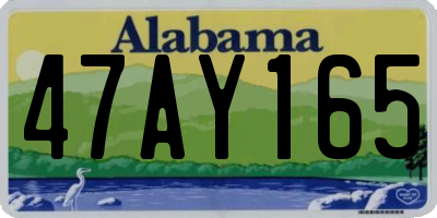 AL license plate 47AY165