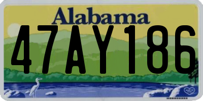 AL license plate 47AY186