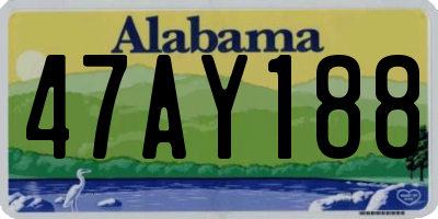 AL license plate 47AY188