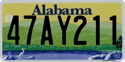 AL license plate 47AY211