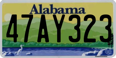 AL license plate 47AY323