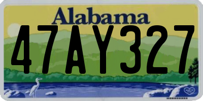 AL license plate 47AY327