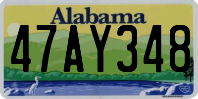 AL license plate 47AY348