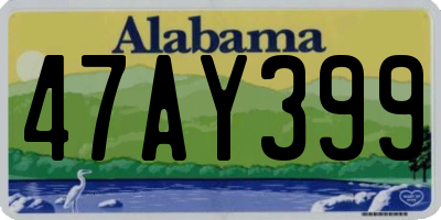 AL license plate 47AY399