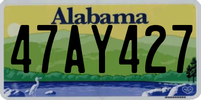 AL license plate 47AY427