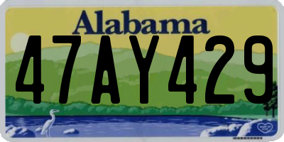 AL license plate 47AY429