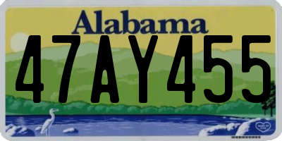 AL license plate 47AY455