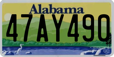 AL license plate 47AY490