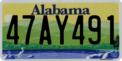 AL license plate 47AY491