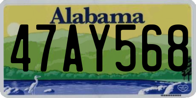 AL license plate 47AY568