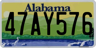 AL license plate 47AY576
