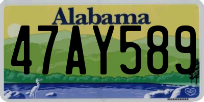 AL license plate 47AY589