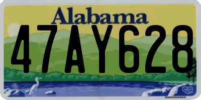 AL license plate 47AY628