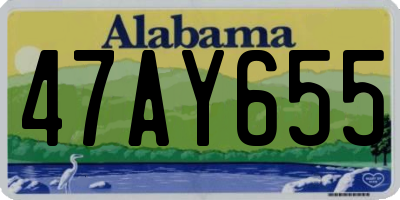 AL license plate 47AY655