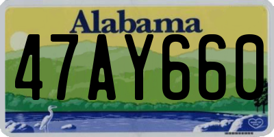 AL license plate 47AY660