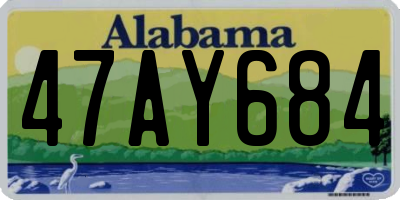 AL license plate 47AY684