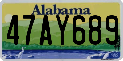 AL license plate 47AY689