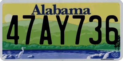 AL license plate 47AY736