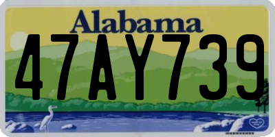 AL license plate 47AY739