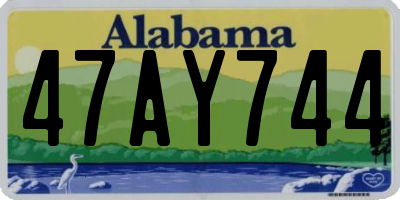 AL license plate 47AY744