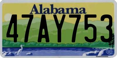 AL license plate 47AY753