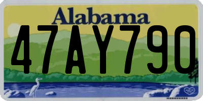 AL license plate 47AY790