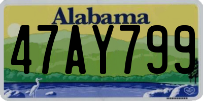 AL license plate 47AY799