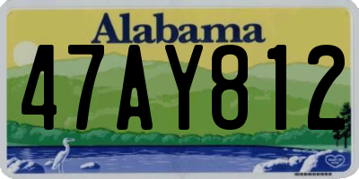 AL license plate 47AY812