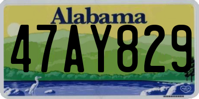 AL license plate 47AY829