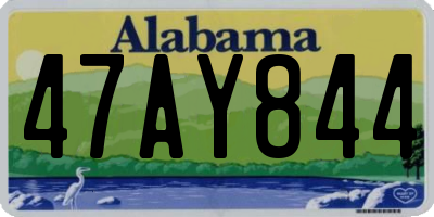 AL license plate 47AY844